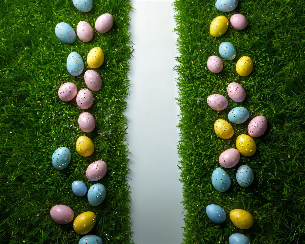 Kate Easter Egg Green Grass Floor Backdrop Designed by Mini MakeBelieve