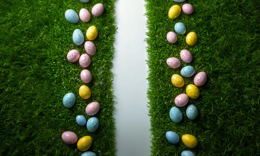 Kate Easter Egg Green Grass Floor Backdrop Designed by Mini MakeBelieve