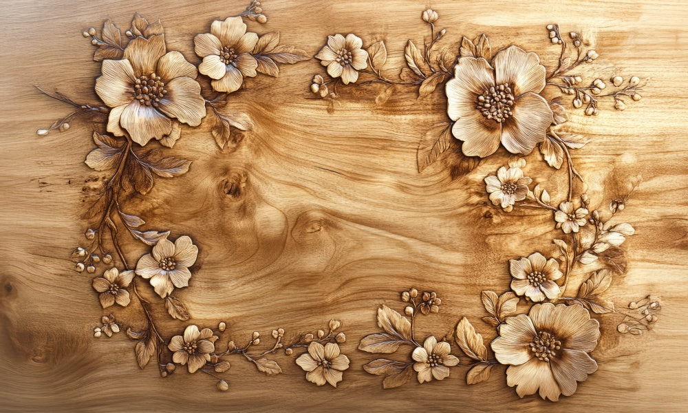 Kate Floral Wood Carving Floor Backdrop Designed by Mini MakeBelieve