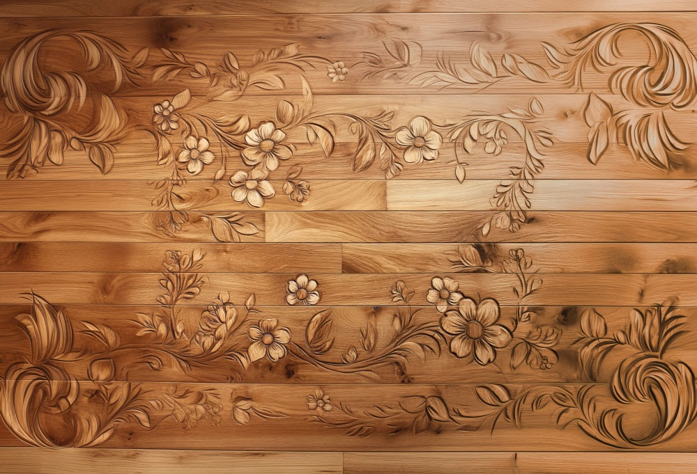 Kate Floral Wood Carving Floor Backdrop Designed by Mini MakeBelieve