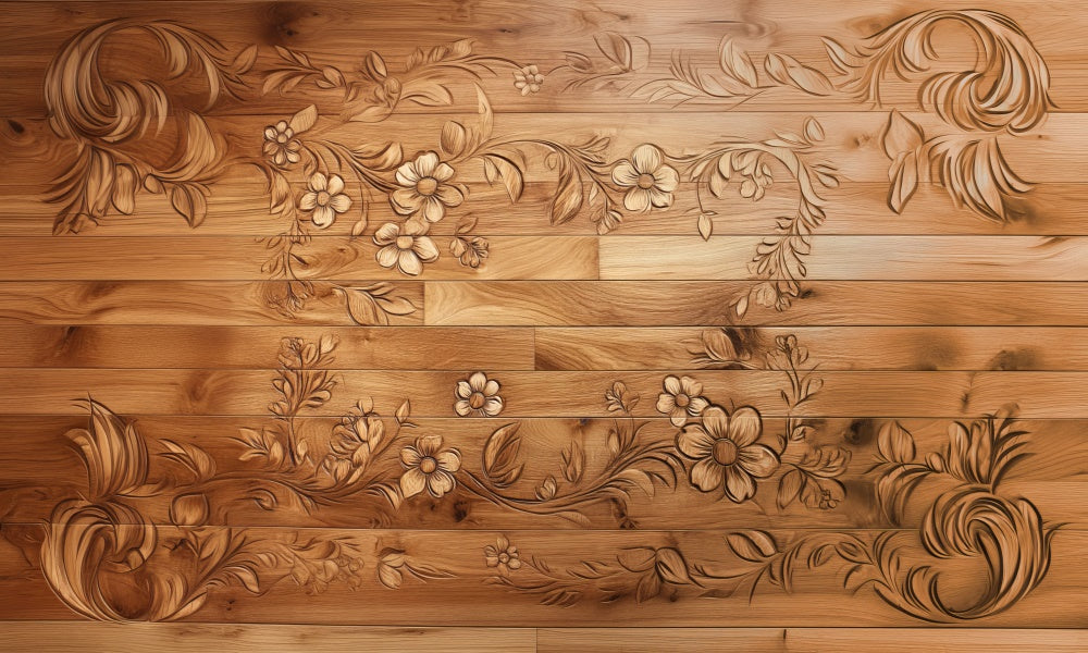 Kate Floral Wood Carving Floor Backdrop Designed by Mini MakeBelieve