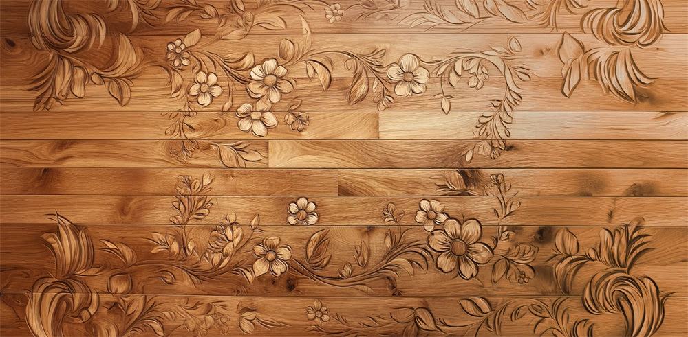 Kate Floral Wood Carving Floor Backdrop Designed by Mini MakeBelieve