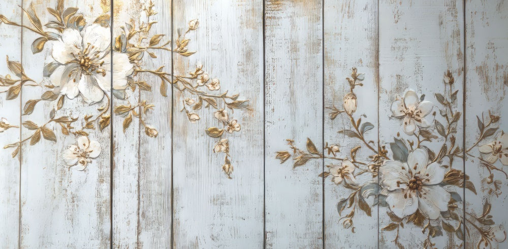 Kate Vintage Floral Wood Carving Floor Backdrop Designed by Mini MakeBelieve