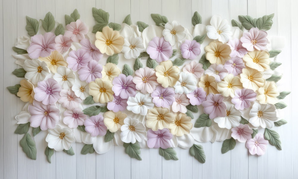 Kate Newborn Floral Pastel Floor Backdrop Designed by Mini MakeBelieve