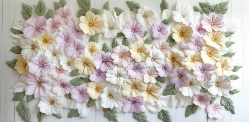 Kate Newborn Floral Pastel Floor Backdrop Designed by Mini MakeBelieve