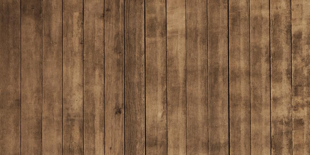 Kate Rustic Wood Plank Brown Rubber Floor Mat