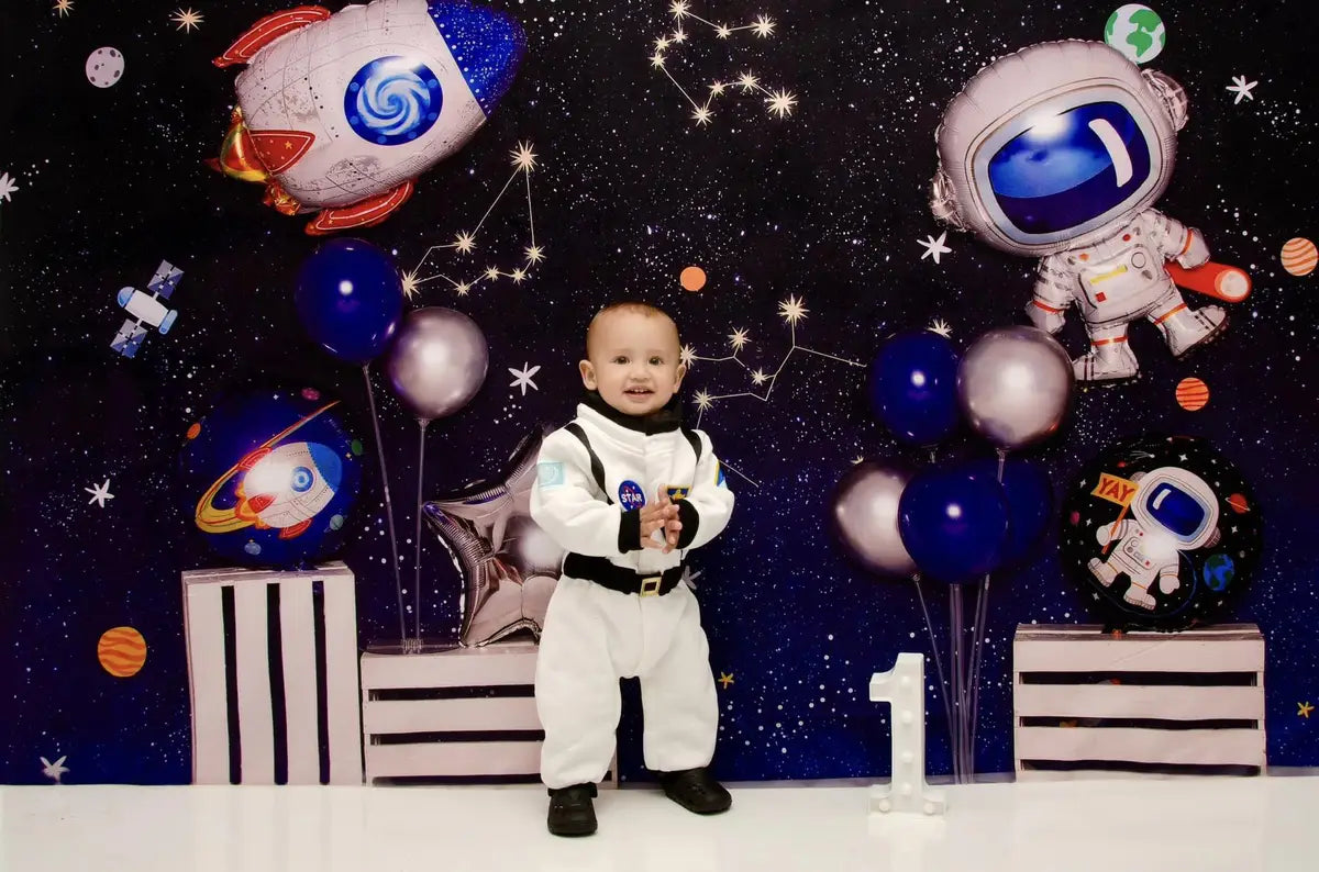Cake Smash Astronaut Universe Backdrop Progettato da Emetselch