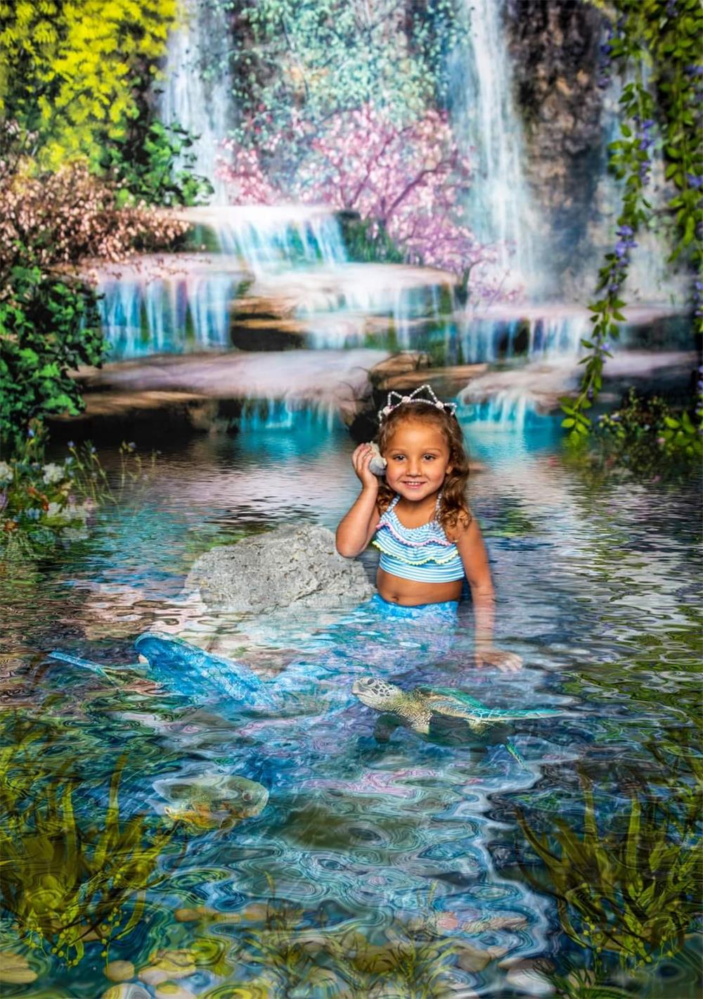 Kate Mermaid Water Summer Backdrop