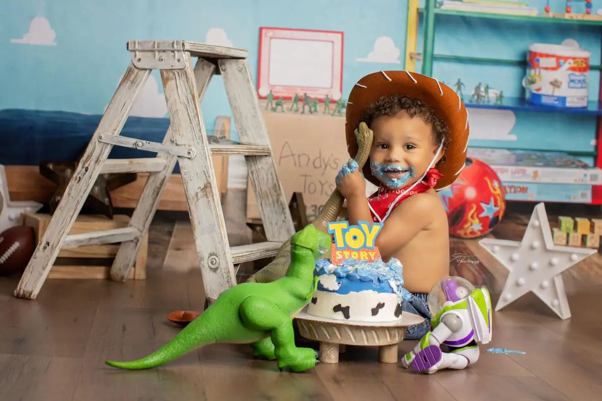 Kate Toy Room With Bed Children Backdrop for Photography Designed by Erin Larkins