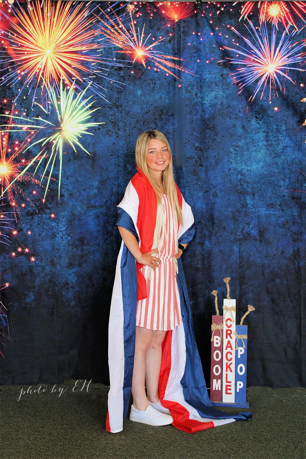 Kate Firework Celebration Happy New Year Backdrop Designed By Mandy Ringe Photography