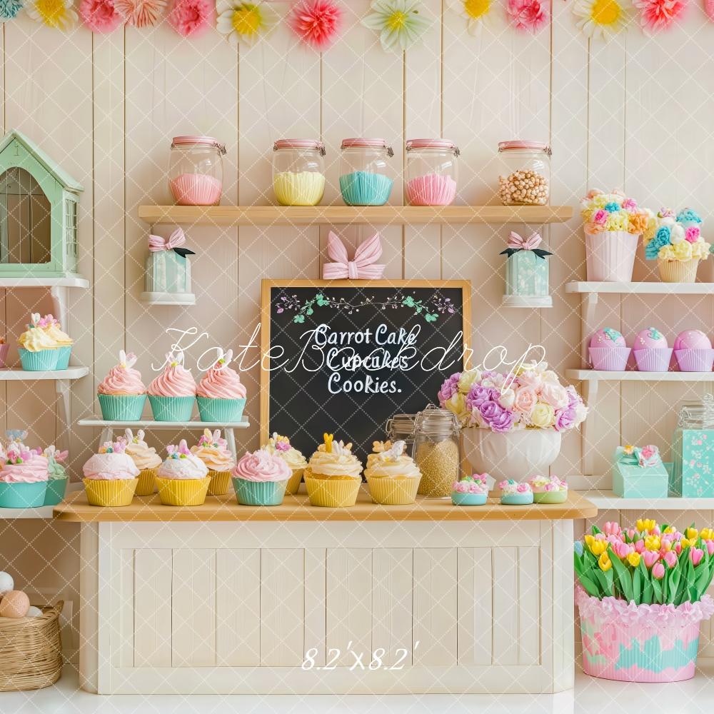 Fondo de Tienda de Cupcakes de Pascua diseñado por Patty Roberts