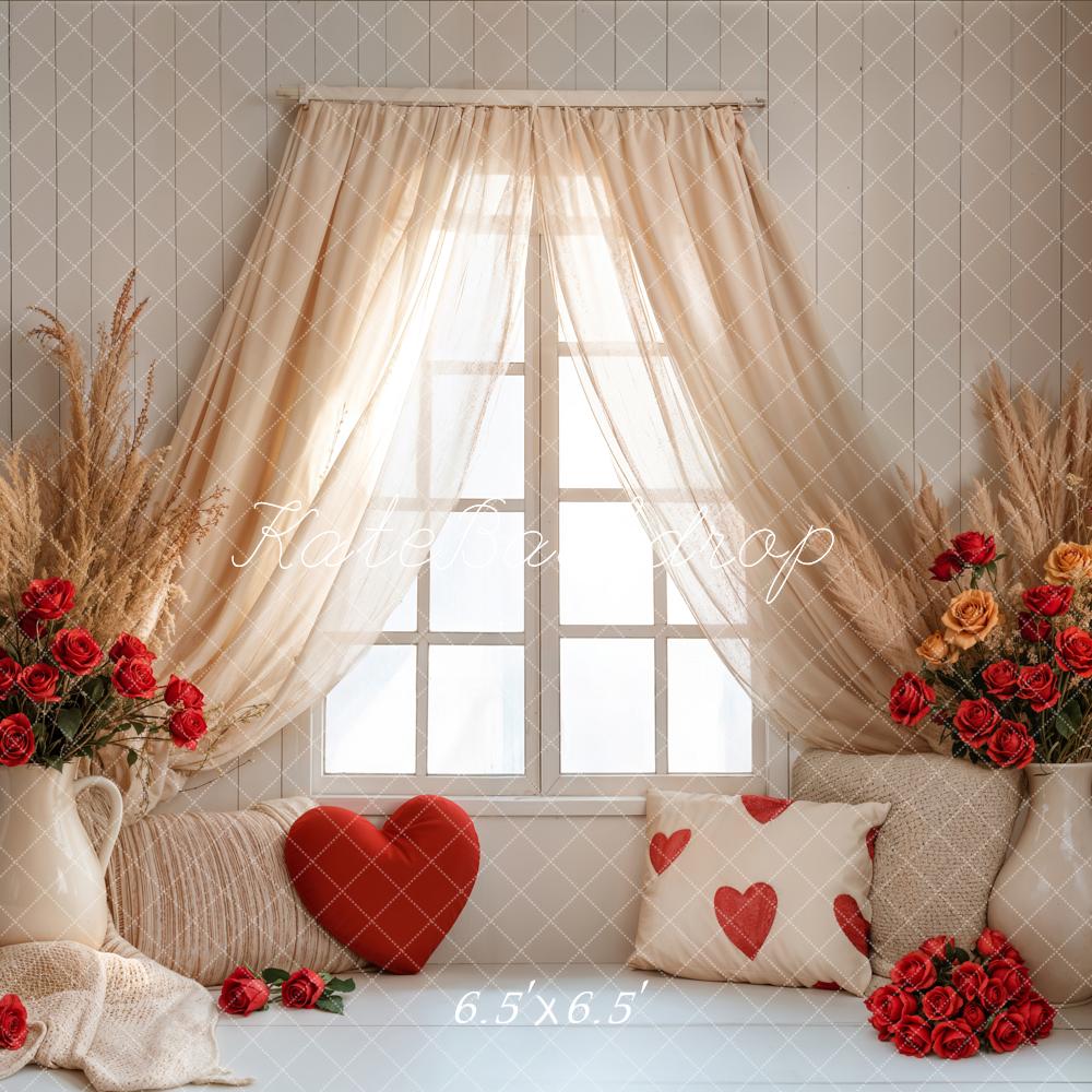 TEST Kate Valentine Boho Curtain Window Backdrop Designed by Emetselch