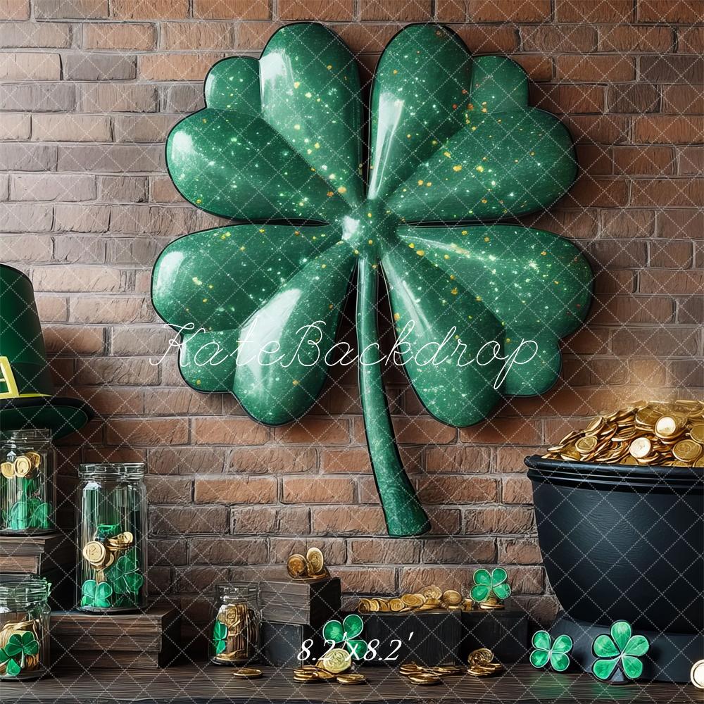 Kate St. Patrick's Day Shamrock Wall Backdrop Designed by Mini MakeBelieve