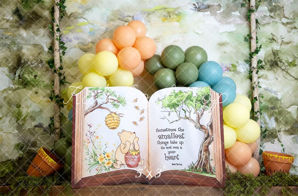 Kate Story Book Hunny Balloon Backdrop Designed by Megan Leigh Photography