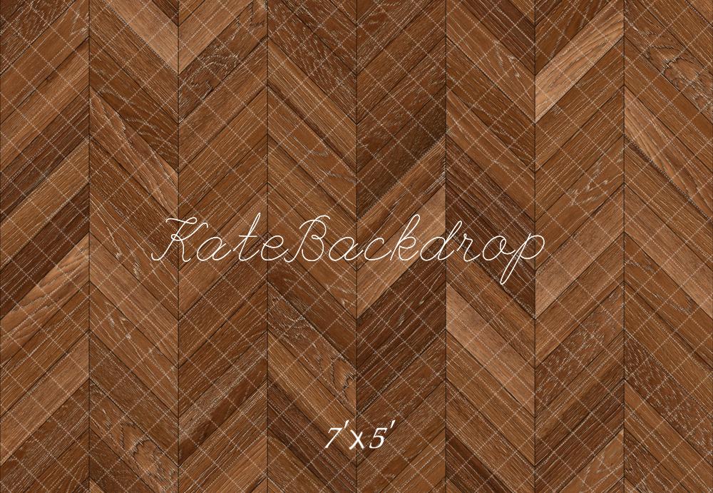 Fondo de Piso de Madera de Espiga Brown Diseñado por Kate Image