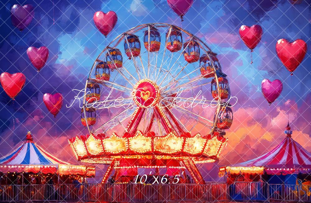 Kate Carnival Ferris Wheel Carousel Backdrop Designed by Emetselch