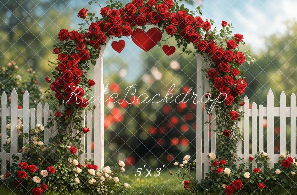 Kate Rose Arch Romantic Garden Backdrop Designed by Emetselch