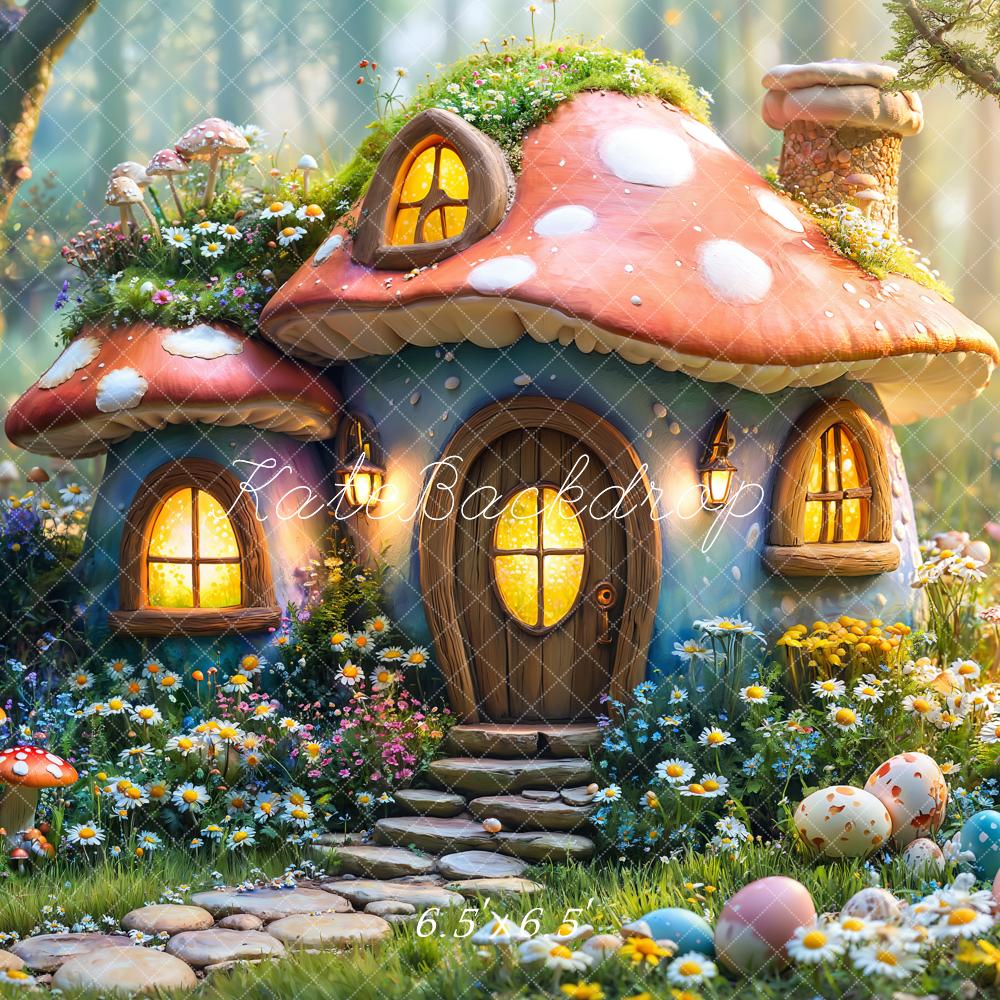 TEST Kate Easter Fairy Mushroom House Forest Backdrop Designed by Emetselch