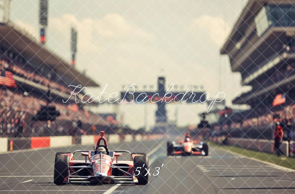 Kate Racing Car Track Event Backdrop Designed by Lidia Redekopp