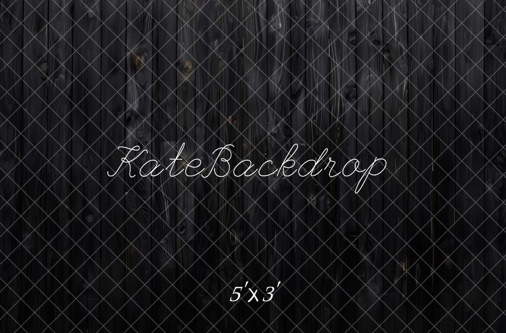 Kate Dark Retro Wooden Wall Floor Backdrop Designed by Patty Roberts