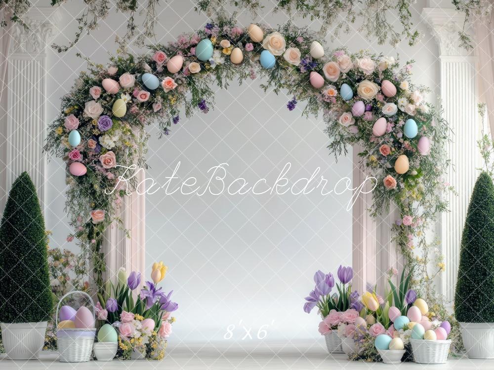 Kate Easter Bunny Egg Flower Arch Backdrop Designed by Mini MakeBelieve