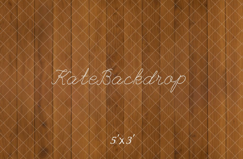 Kate Brown Wooden Plank Retro Floor Backdrop Designed by Kate Image