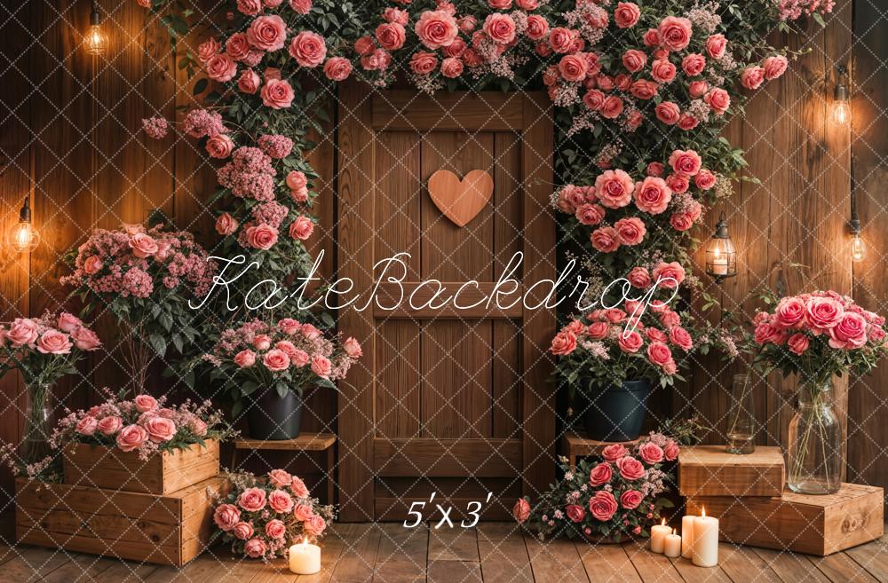 Kate Floral Arch Rustic Wedding Backdrop Designed by Emetselch