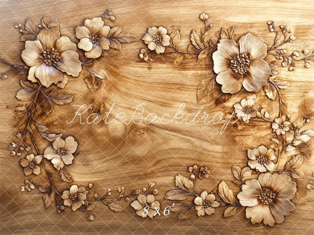 Kate Floral Wood Carving Floor Backdrop Designed by Mini MakeBelieve