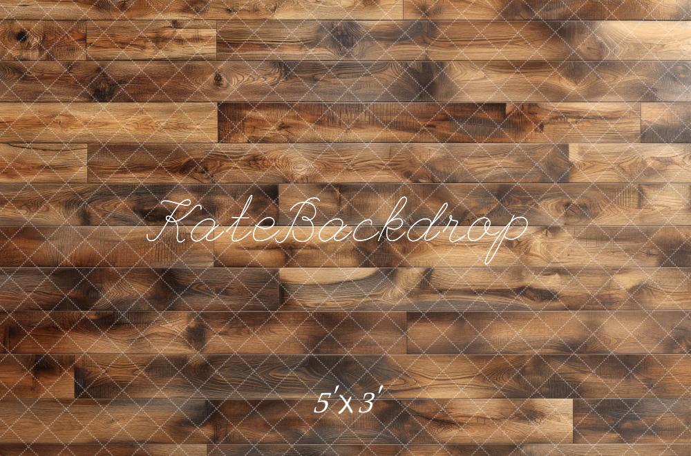 Kate Brown Retro Wood Floor Backdrop Designed by Mini MakeBelieve