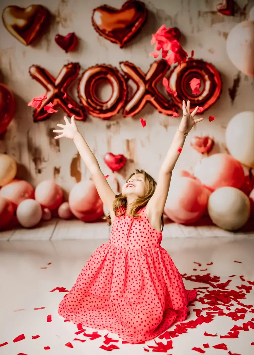 Kate Valentine's XOXO Balloons Backdrop Designed by Patty Roberts