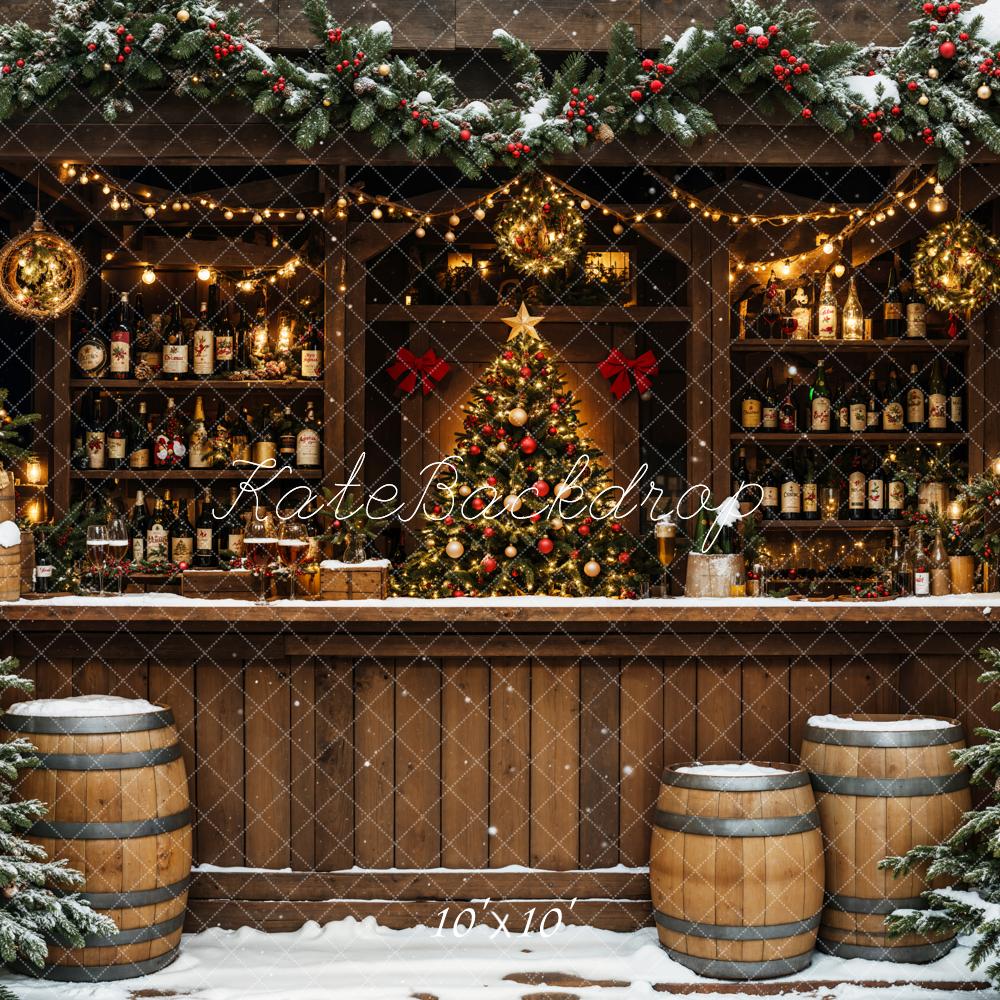 Fondo de Vino de Tienda de Árbol de Navidad Diseñado por Emetselch