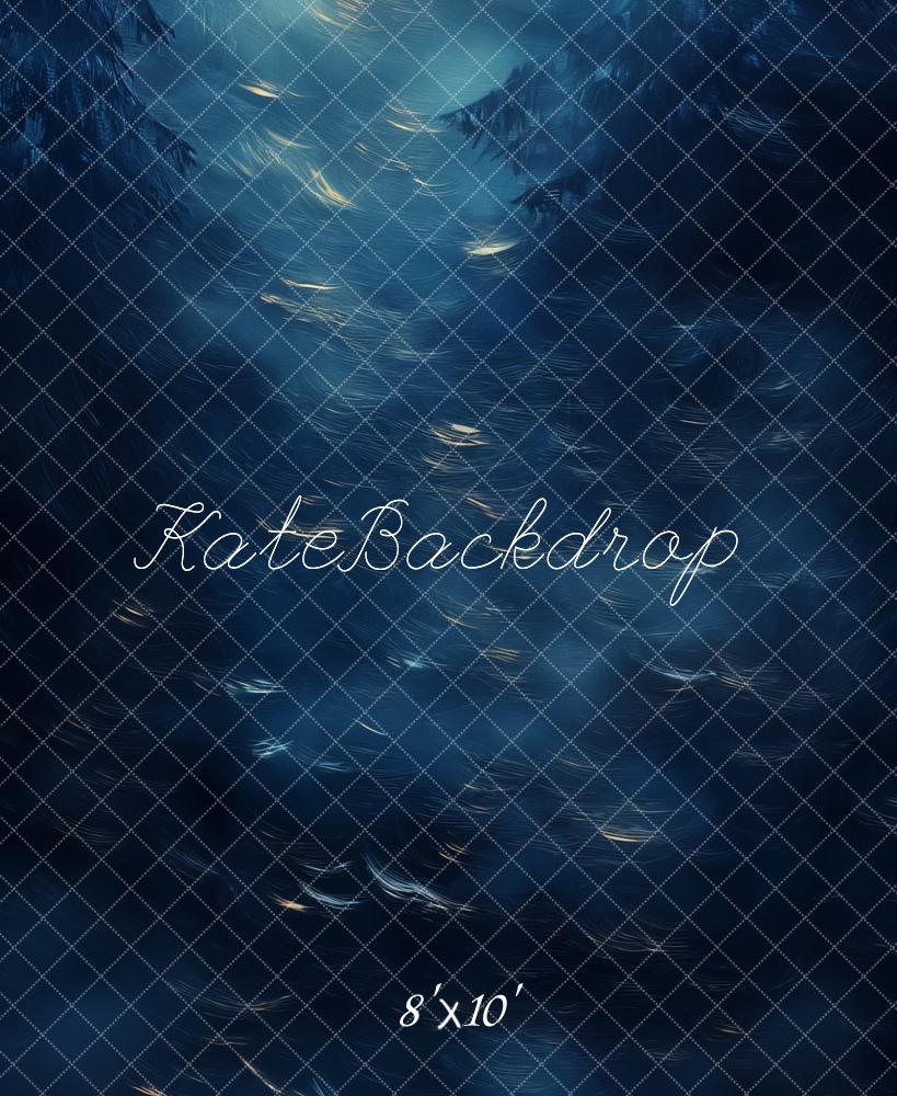 Kate Abstract Blue Forest Backdrop Designed by Emetselch