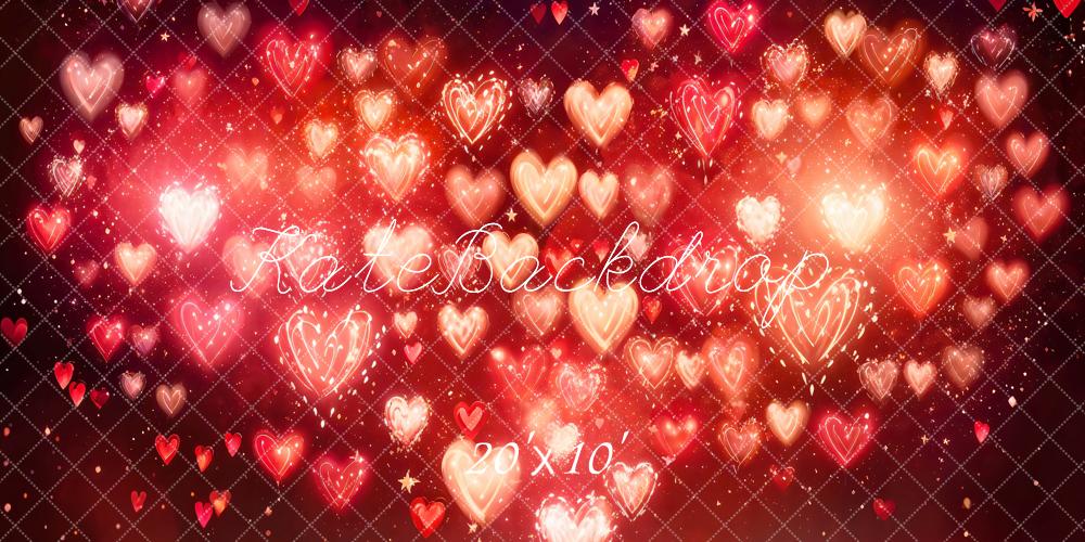 Fondo de Corazón Bokeh Rojo del Día de San Valentín Diseñado por Emetselch