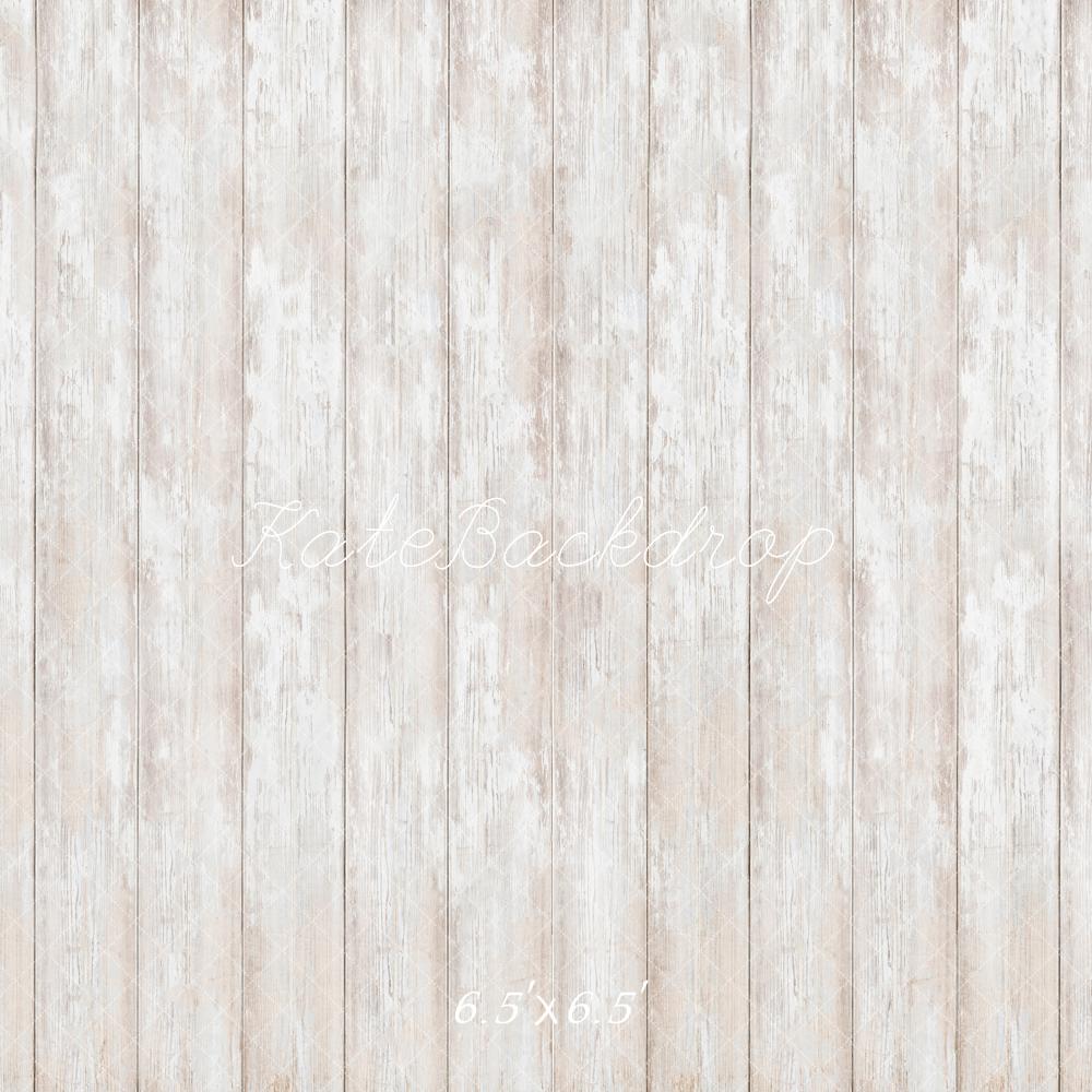 Fondo de Piso de Madera Blanca Rústica Diseñado por Kate Image