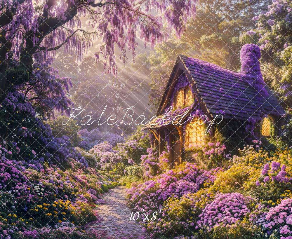 Kate Dreamy Fairy Cottage Forest Backdrop Designed by Emetselch