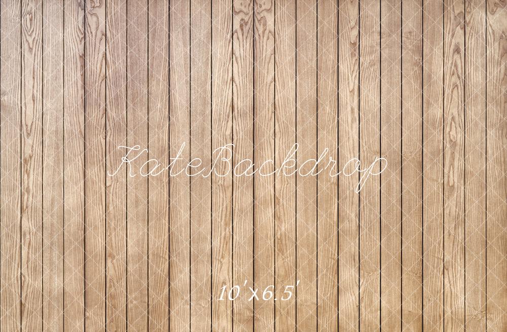 Kate Rustic Brown Wooden Plank Floor Backdrop Designed by Kate Image