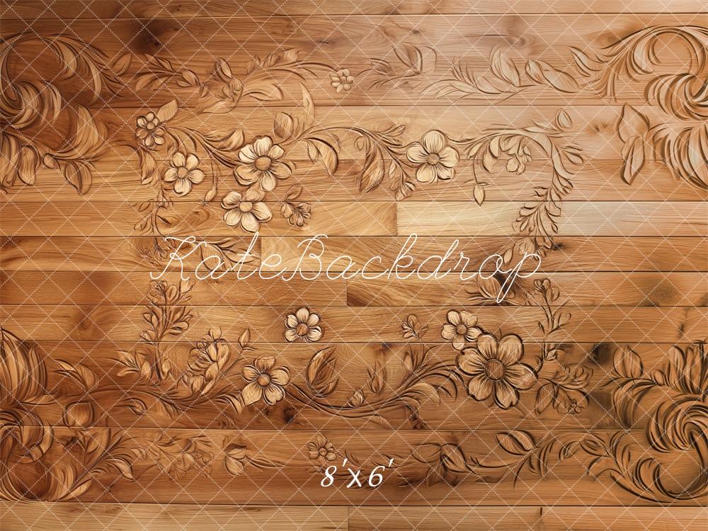 Kate Floral Wood Carving Floor Backdrop Designed by Mini MakeBelieve