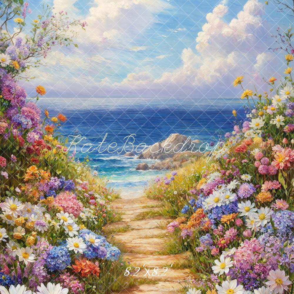 Fondo Oceánico Floral de Primavera Diseñado por Emetselch