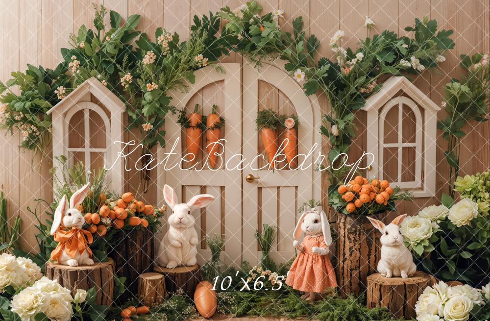 Kate Easter Bunny Garden Backdrop Designed by Emetselch