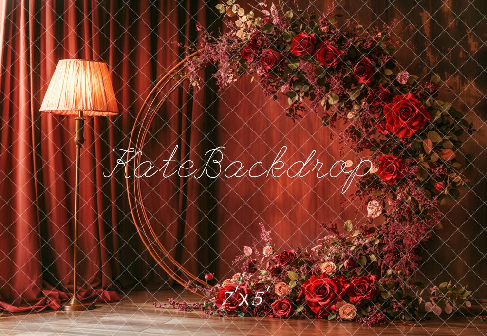 Kate Mother's Day Flower Arch Red Floral Backdrop Designed by Emetselch