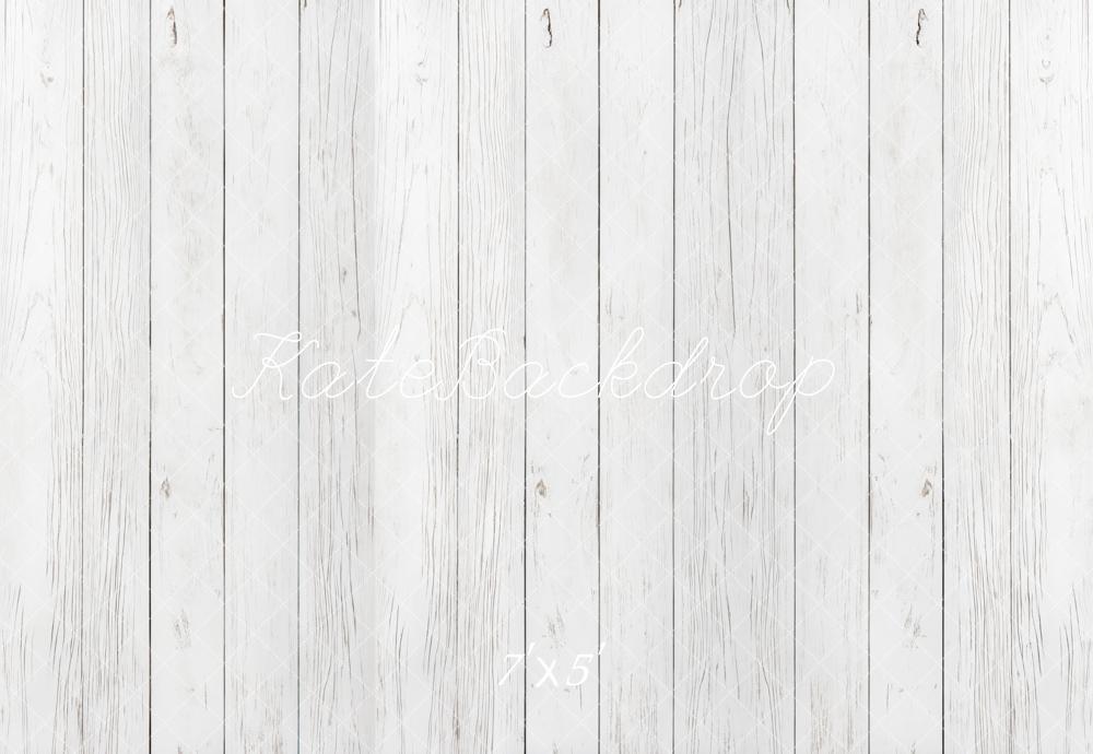 Fondo de Piso de Madera Blanca Diseñado por Kate Image