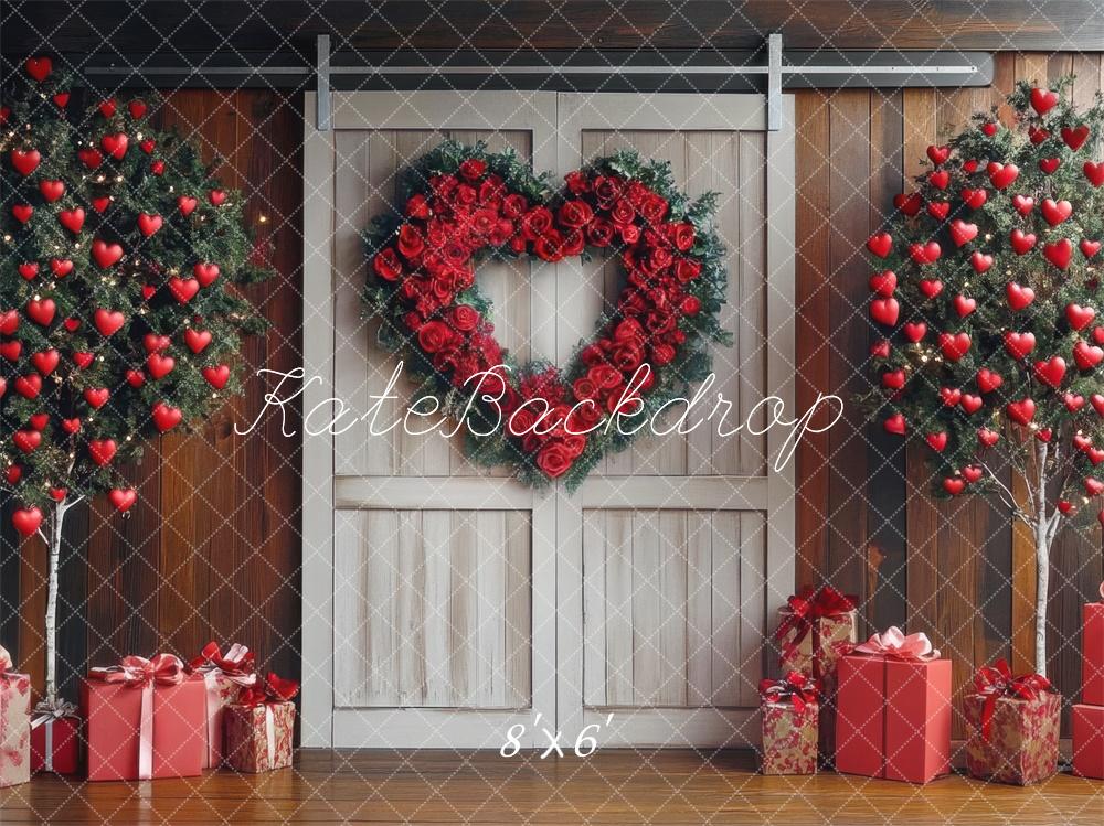 Corona de Corazón de Fiesta de San Valentín para Puerta Diseñada por Mini MakeBelieve