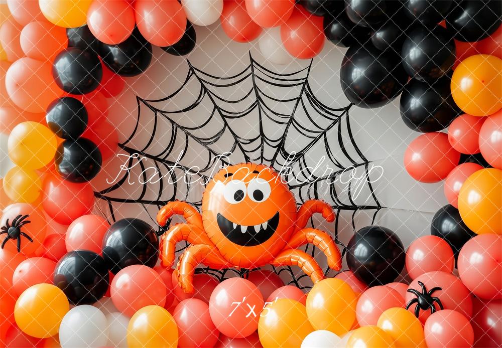 Halloween Spider Balloon Foto Achtergrond Designed by Patty Roberts