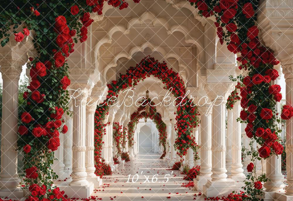 Arco di Rose Retro per Corridoio Progettato da Emetselch