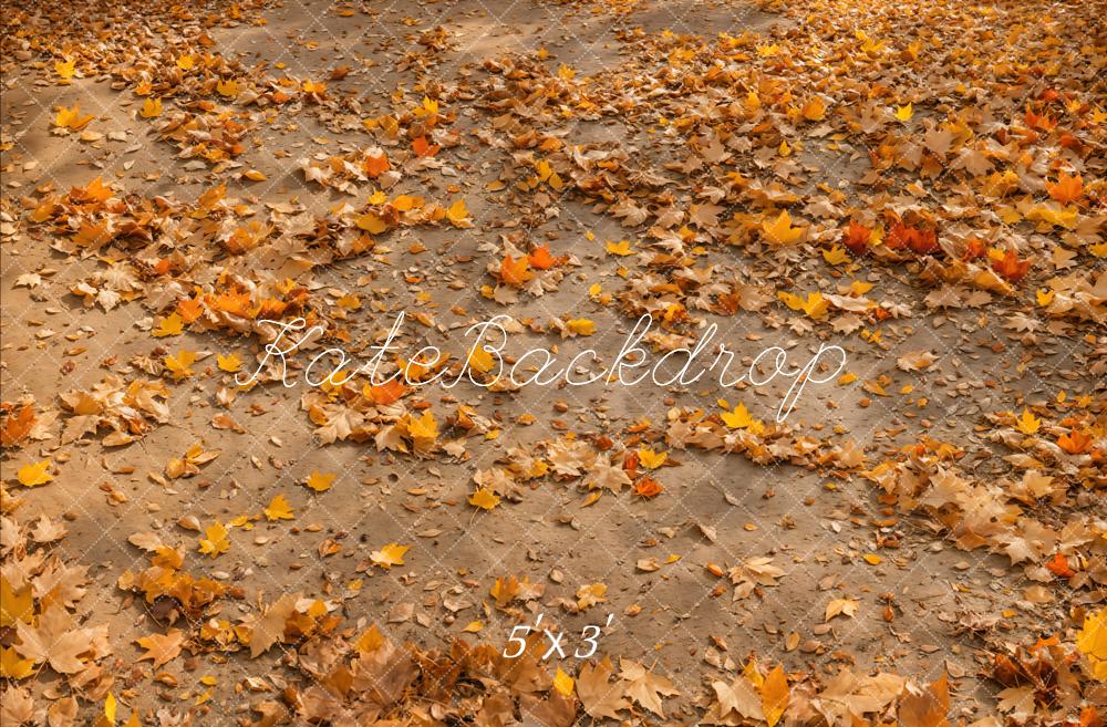 Kate Fall Leaves Ground Floor Backdrop Designed by Emetselch