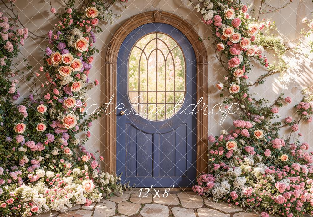 Kate Spring Floral Arched Doorway Backdrop Designed by Emetselch