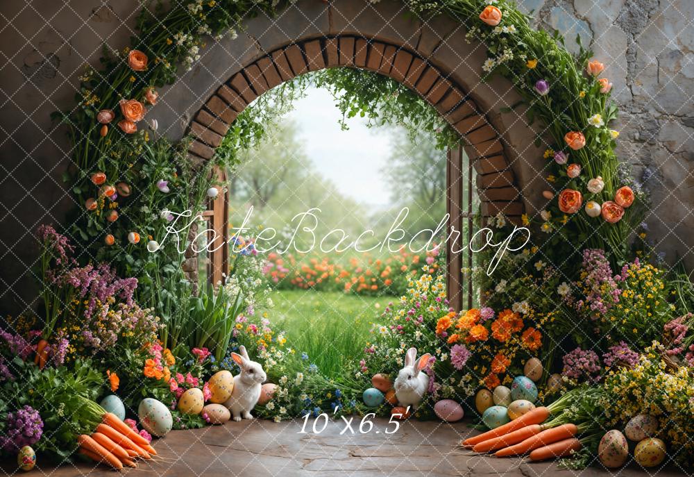 Kate Easter Garden Bunny Flower Arch Backdrop Designed by Emetselch