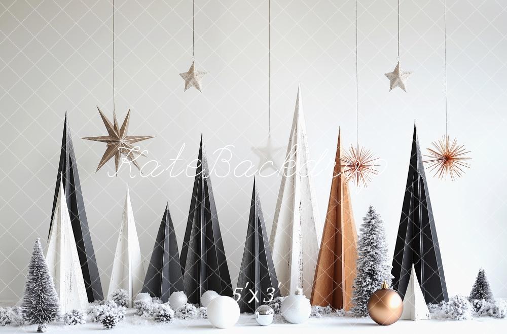 Kate Modern Christmas Trees Backdrop Designed by Patty Roberts