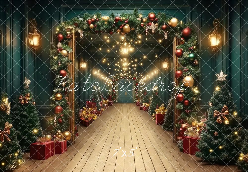 Kate Christmas Tree Garland Archway Backdrop Designed by Lidia Redekopp