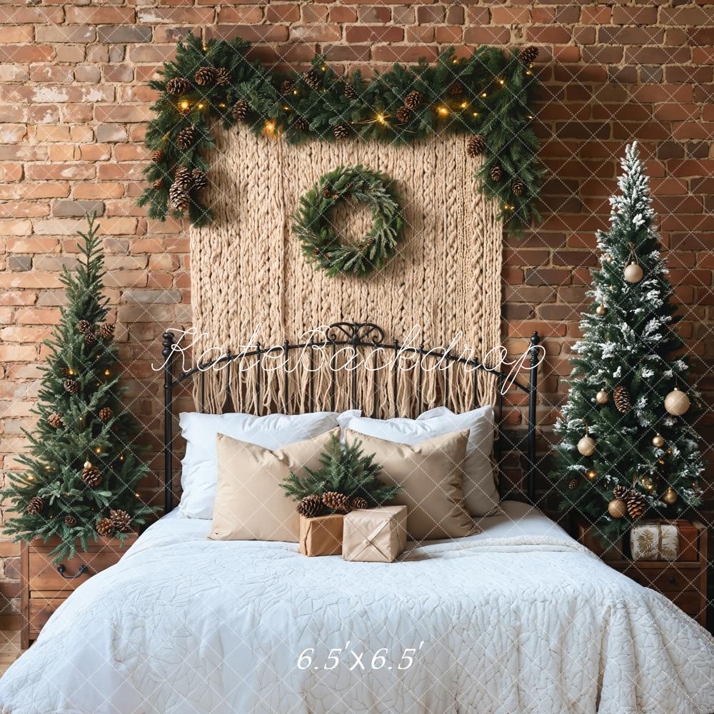 Kate Christmas Tree Headboard Boho Backdrop Designed by Emetselch